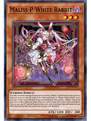 Maliss P White Rabbit - MP25-EN122 - Prismatic Secret Rare 1st Edition