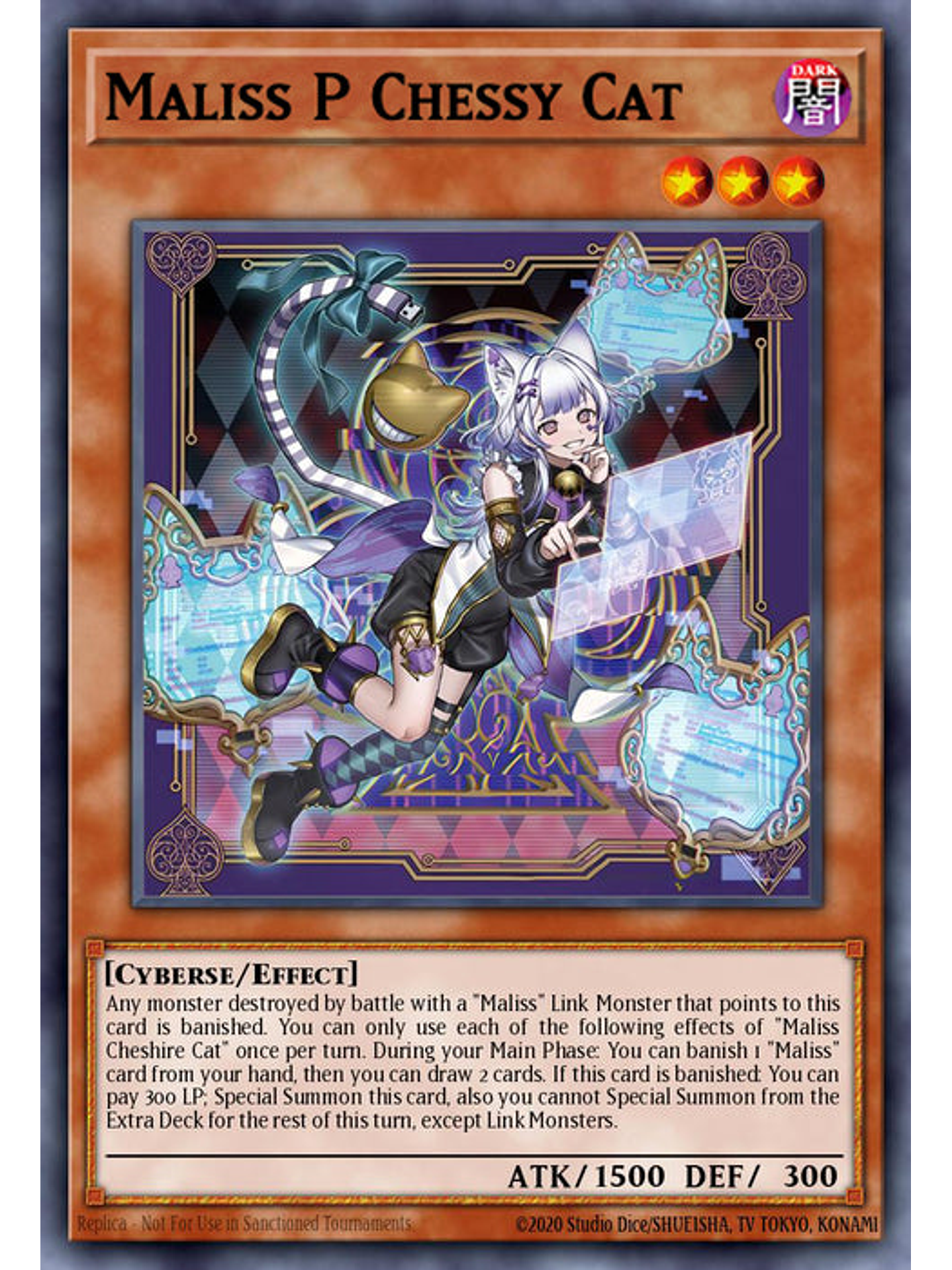 Maliss P Chessy Cat - MP25-EN123 - Prismatic Secret Rare 1st Edition 1