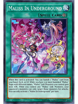 Maliss in Underground - MP25-EN127 - Prismatic Secret Rare 1st Edition