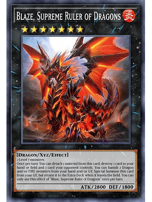 Blaze, Supreme Ruler of all Dragons - MP25-EN146 - Prismatic Secret Rare 1st Edition