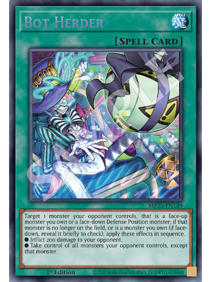 Bot Herder - MP25-EN149 - Prismatic Secret Rare 1st Edition 1