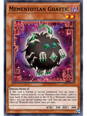 Mementotlan Ghattic - MP25-EN157 - Ultra Rare 1st Edition