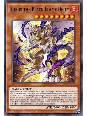 Horus the Black Flame Deity - MP25-EN158 - Ultra Rare 1st Edition