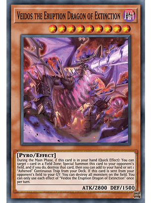 Veidos the Eruption Dragon of Extinction - MP25-EN175 - Ultra Rare 1st Edition