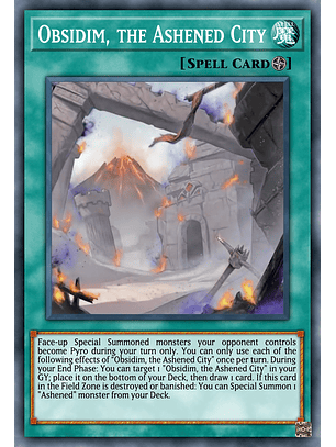 Obsidim, the Ashened City - MP25-EN176 - Ultra Rare 1st Edition