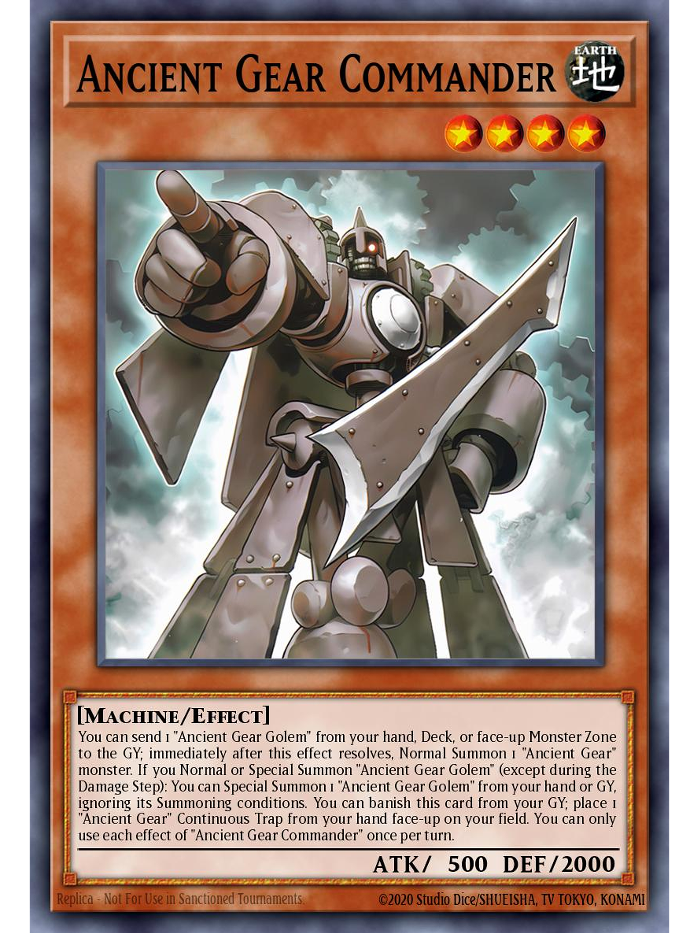 Ancient Gear Commander - MP25-EN179 - Ultra Rare 1st Edition 1