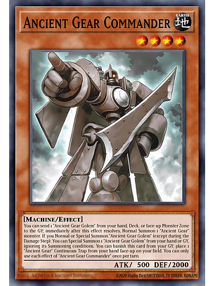 Ancient Gear Commander - MP25-EN179 - Ultra Rare 1st Edition