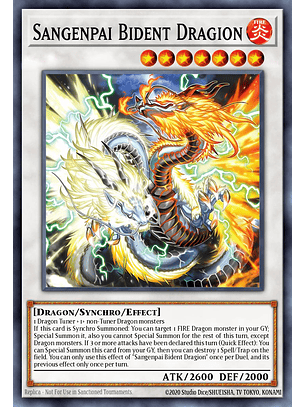 Sangenpai Bident Dragion - MP25-EN190 - Ultra Rare 1st Edition