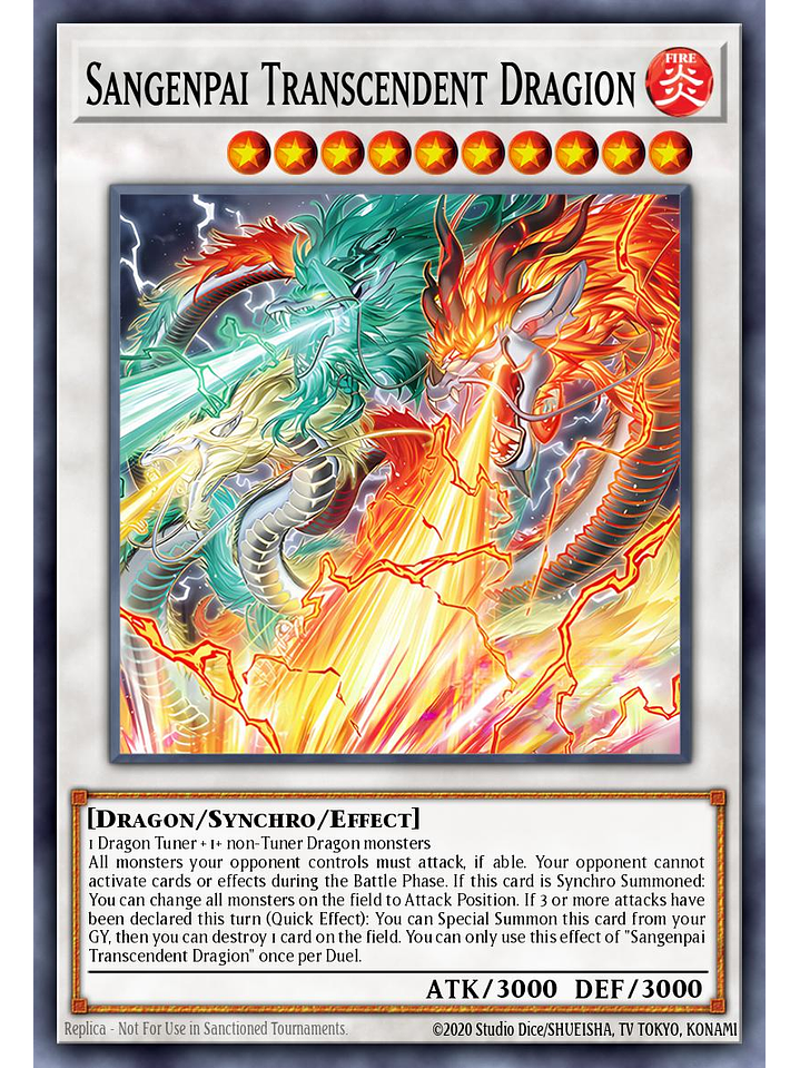 Sangenpai Transcendent Dragion - MP25-EN191 - Ultra Rare 1st Edition 1