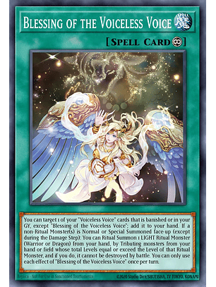 Blessing of the Voiceless Voice - MP25-EN198 - Ultra Rare 1st Edition