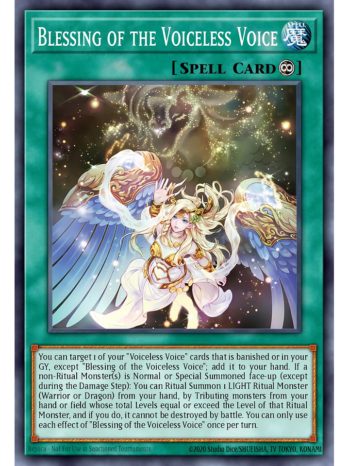 Blessing of the Voiceless Voice - MP25-EN198 - Ultra Rare 1st Edition 1