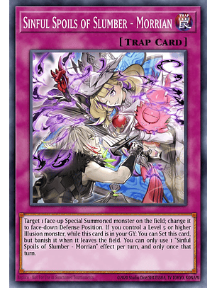 Sinful Spoils of Slumber - Morrian - MP25-EN202 - Ultra Rare 1st Edition