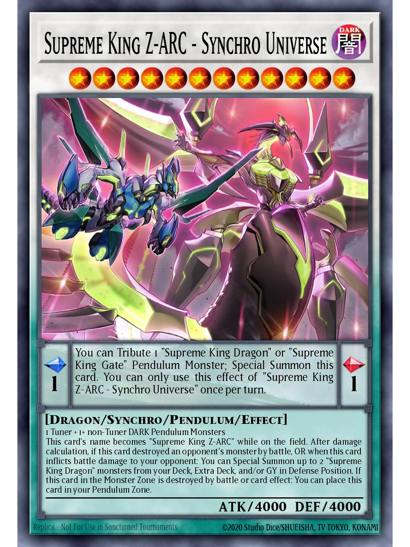 Supreme King Z-ARC - Synchro Universe - MP25-EN207 - Ultra Rare 1st Edition 1