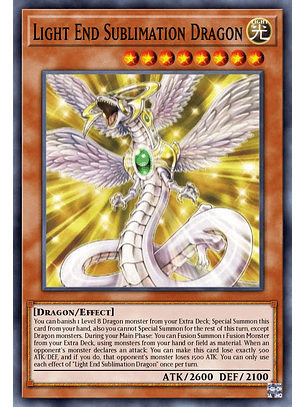 Light End Sublimation Dragon - MP25-EN211 - Ultra Rare 1st Edition