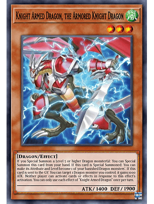 Knight Armed Dragon, the Armored Knight Dragon - MP25-EN213 - Ultra Rare 1st Edition