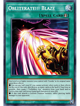 Obliterate!!! Blaze - MP25-EN225 - Ultra Rare 1st Edition