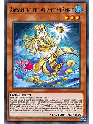 Abyssrhine, the Atlantean Spirit - MP25-EN244 - Ultra Rare 1st Edition