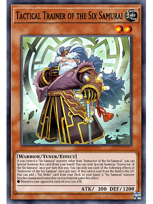 Tactical Trainer of the Six Samurai - MP25-EN246 - Ultra Rare 1st Edition