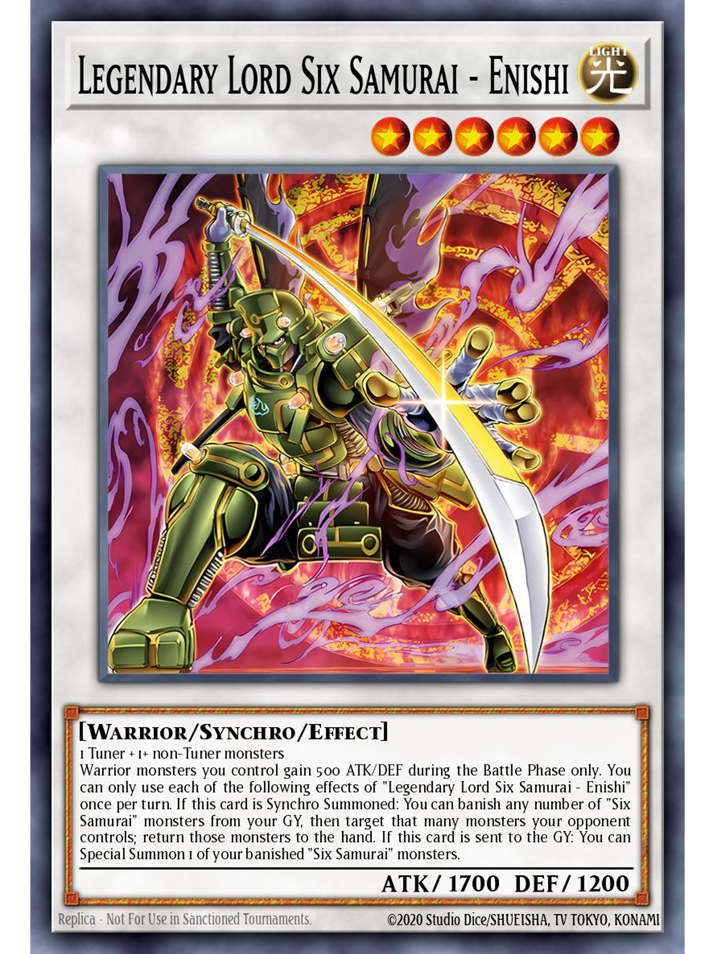 Legendary Lord Six Samurai - Enishi - MP25-EN247 - Ultra Rare 1st Edition 1