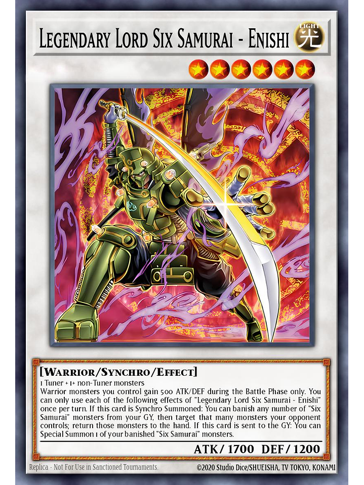 Legendary Lord Six Samurai - Enishi - MP25-EN247 - Ultra Rare 1st Edition 1