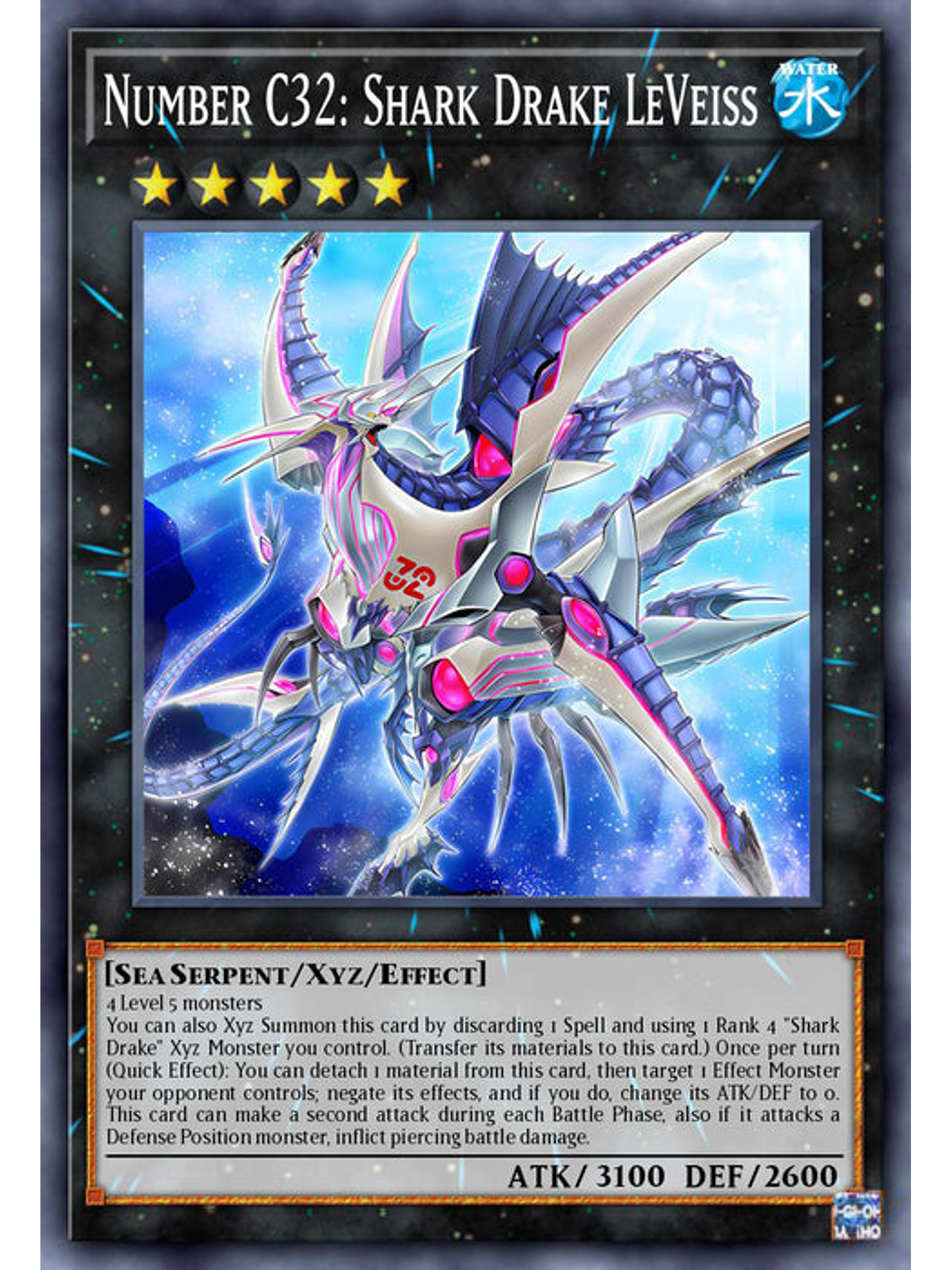 Number C32: Shark Drake LeVeiss - MP25-EN248 - Ultra Rare 1st Edition 1