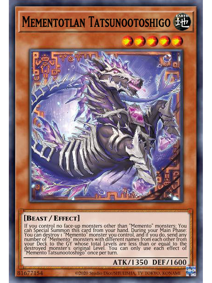 Mementotlan Tatsunootoshigo - MP25-EN294 - Ultra Rare 1st Edition 1