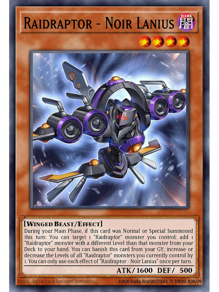 Raidraptor - Noir Lanius - MP25-EN302 - Common 1st Edition 1