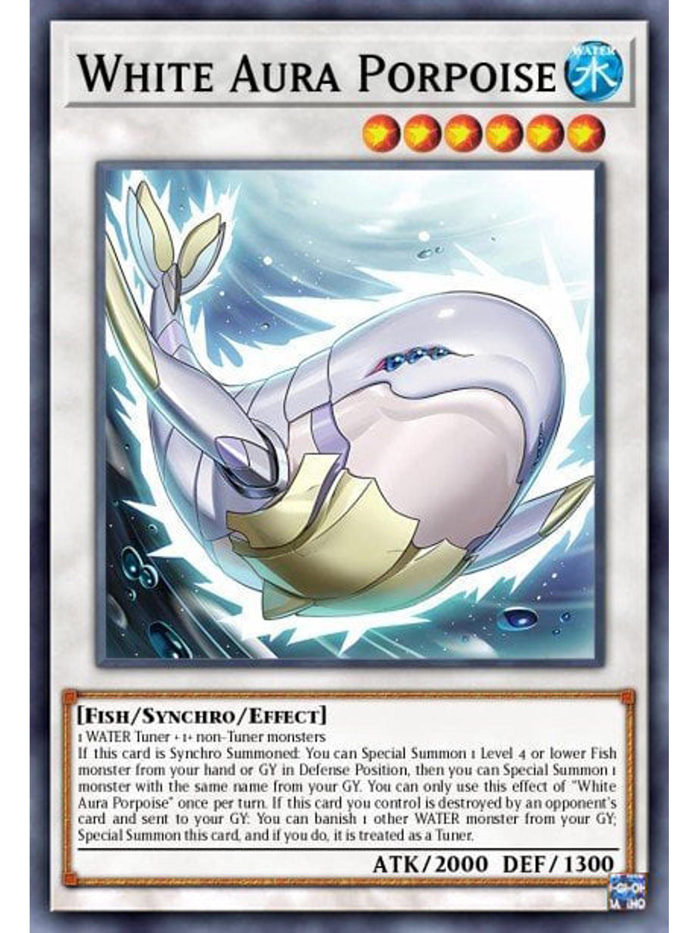 White Aura Porpoise - MP25-EN312 - Common 1st Edition 1