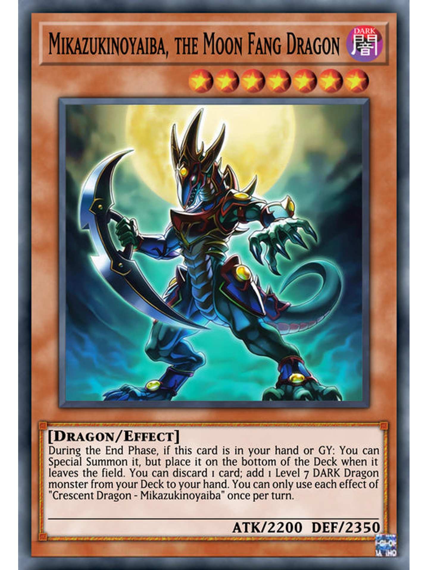Mikazukinoyaiba, the Moon Fang Dragon - MP25-EN346 - Common 1st Edition 1