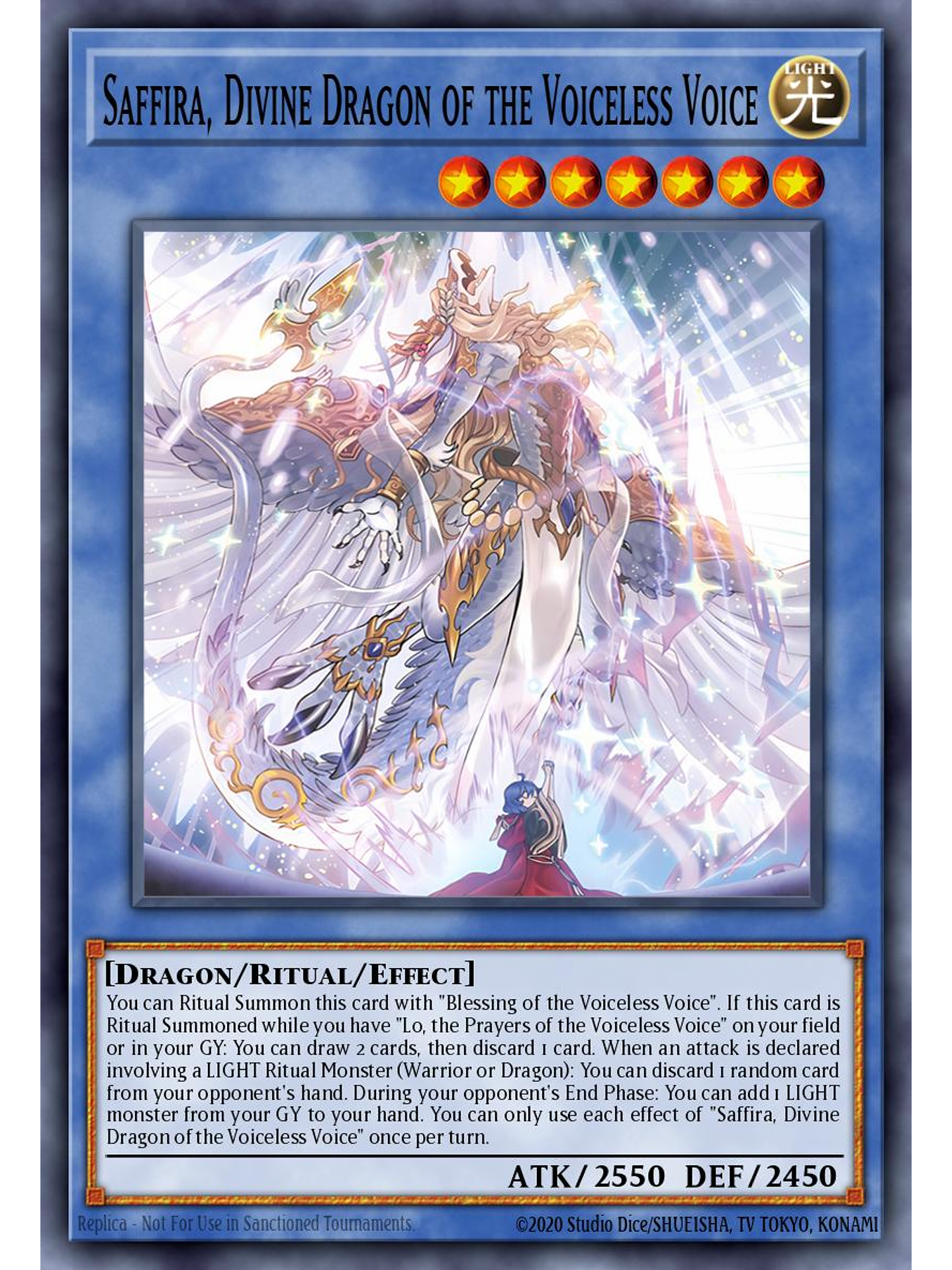Saffira, Divine Dragon of the Voiceless Voice - MP25-EN352 - Common 1st Edition 1