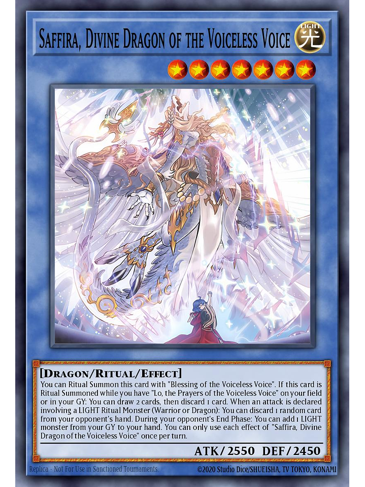 Saffira, Divine Dragon of the Voiceless Voice - MP25-EN352 - Common 1st Edition 1