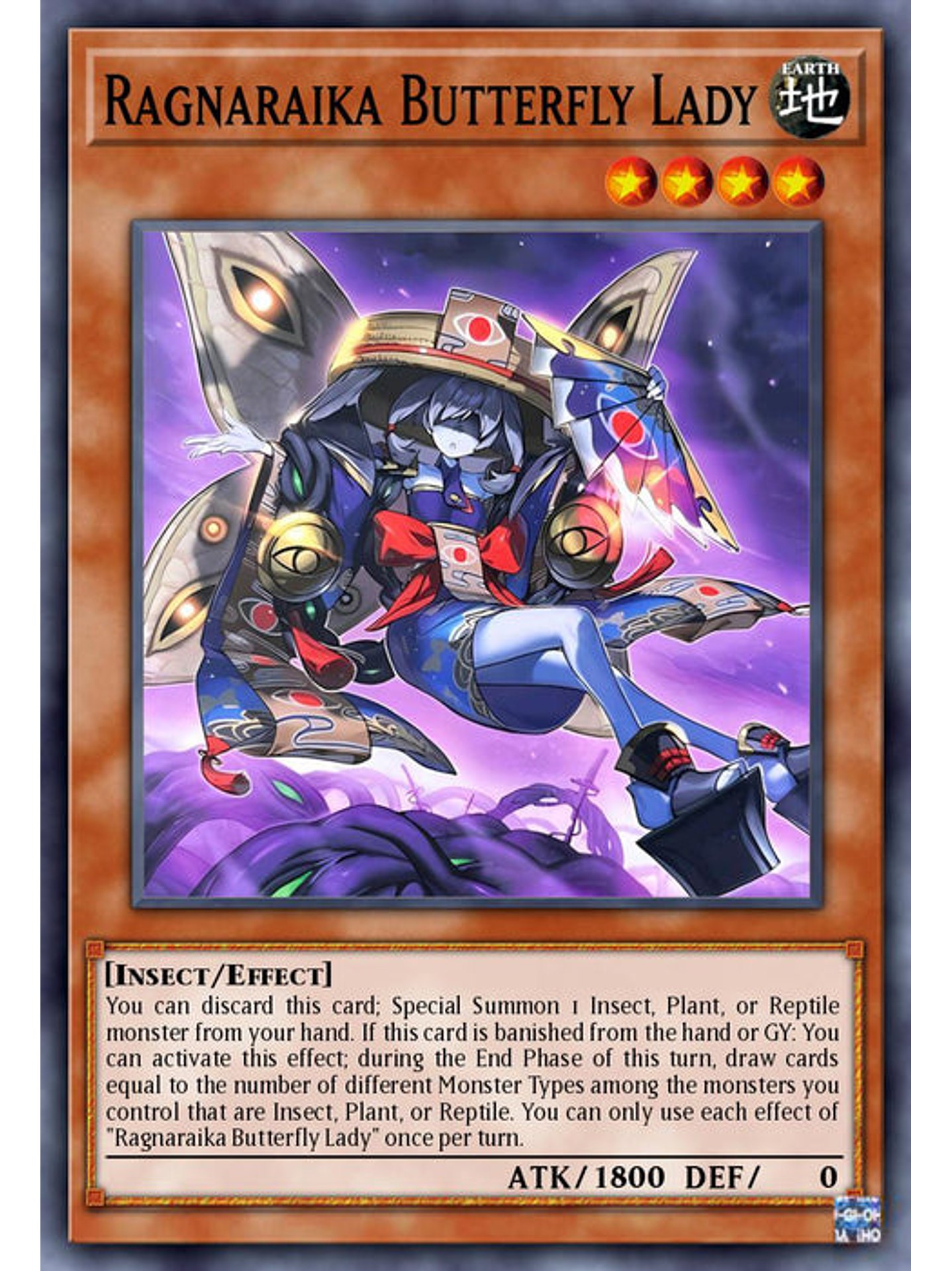 Ragnaraika Wicked Butterfly - MP25-EN382 - Common 1st Edition 1