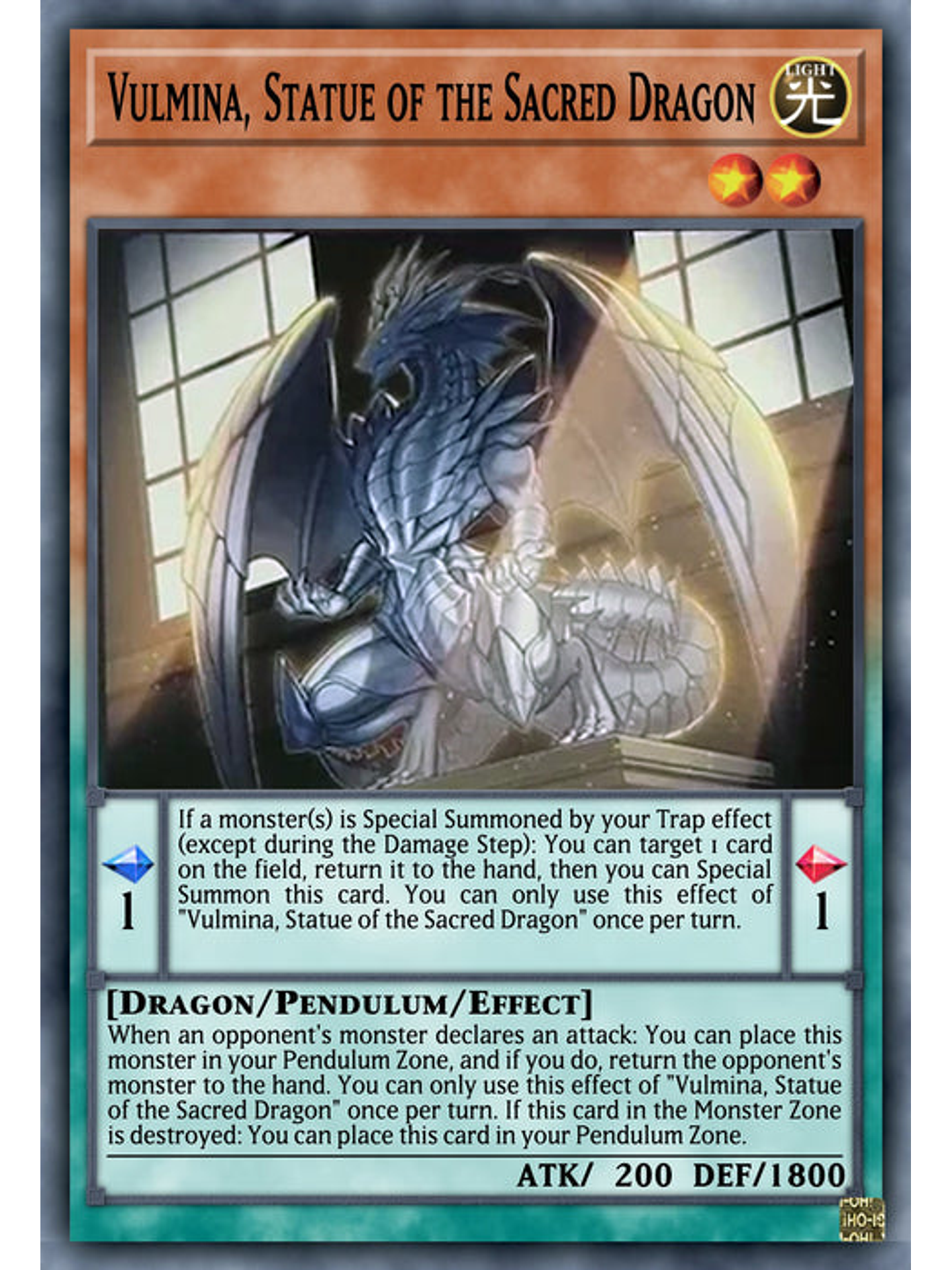 Vulmina, Statue of the Sacred Dragon - MP25-EN400 - Common 1st Edition 1