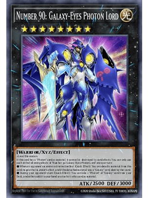 Number 90: Galaxy-Eyes Photon Lord - MP25-EN033 - Starlight Rare 1st Edition