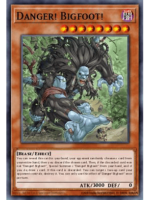 Danger! Bigfoot! - MP25-EN140 - Prismatic Secret Rare 1st Edition