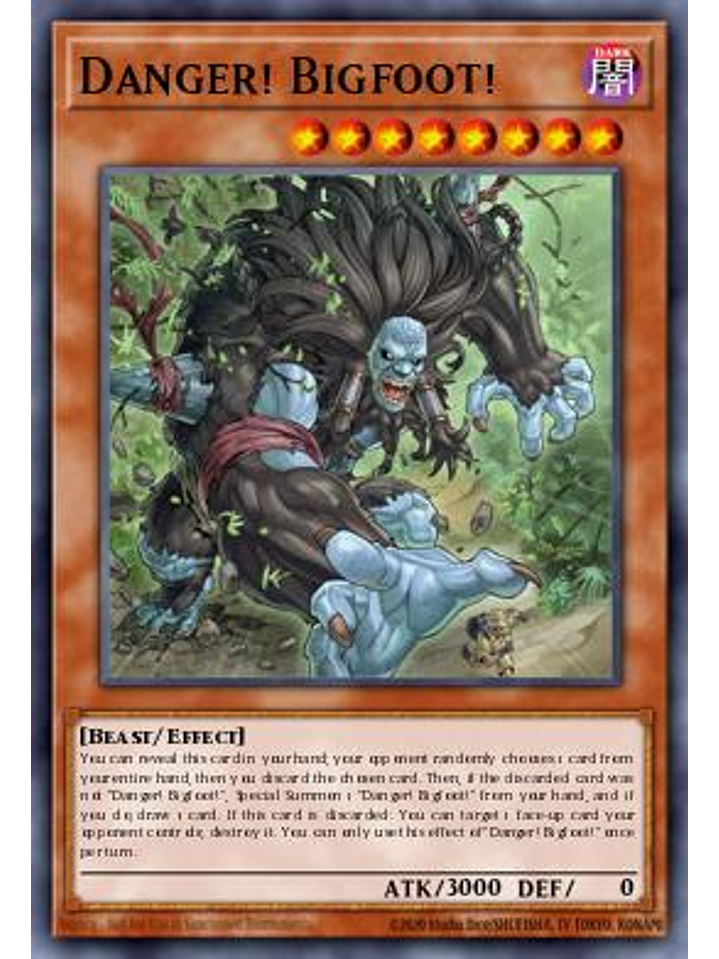 Danger! Bigfoot! - MP25-EN140 - Prismatic Secret Rare 1st Edition 1