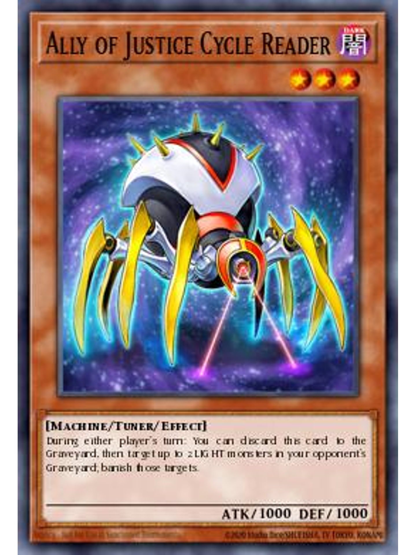 Ally of Justice Cycle Reader - MP25-EN278 - Ultra Rare 1st Edition 1