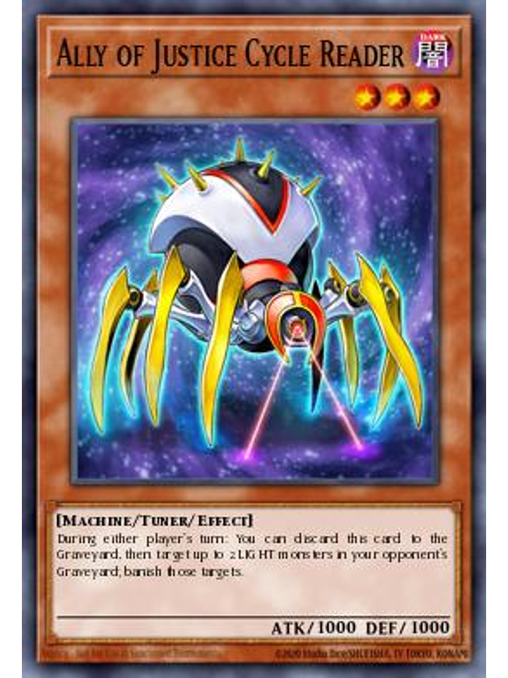 Ally of Justice Cycle Reader - MP25-EN278 - Ultra Rare 1st Edition 1
