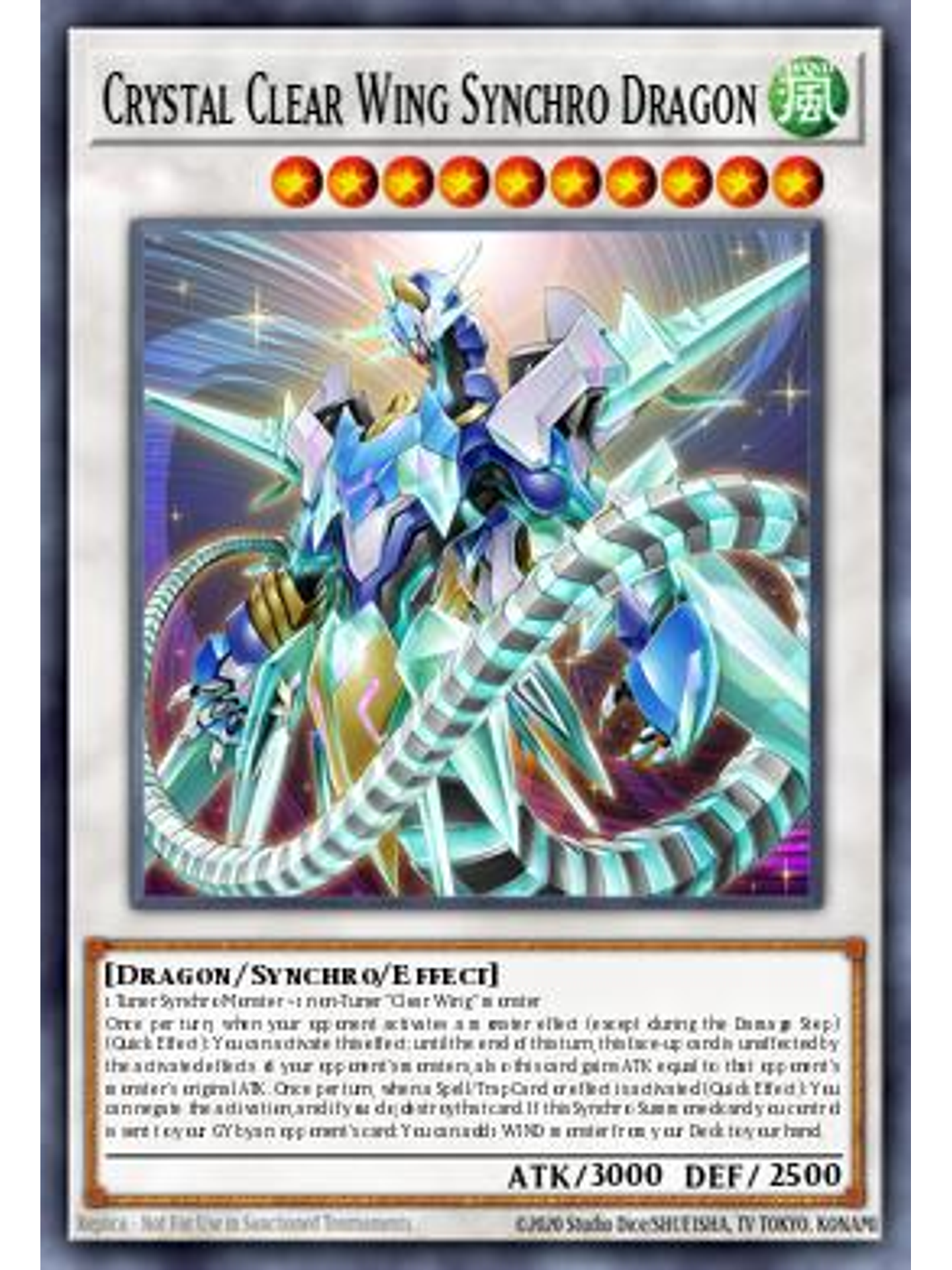 Crystal Clear Wing Synchro Dragon - MP25-EN276 - Ultra Rare 1st Edition 1