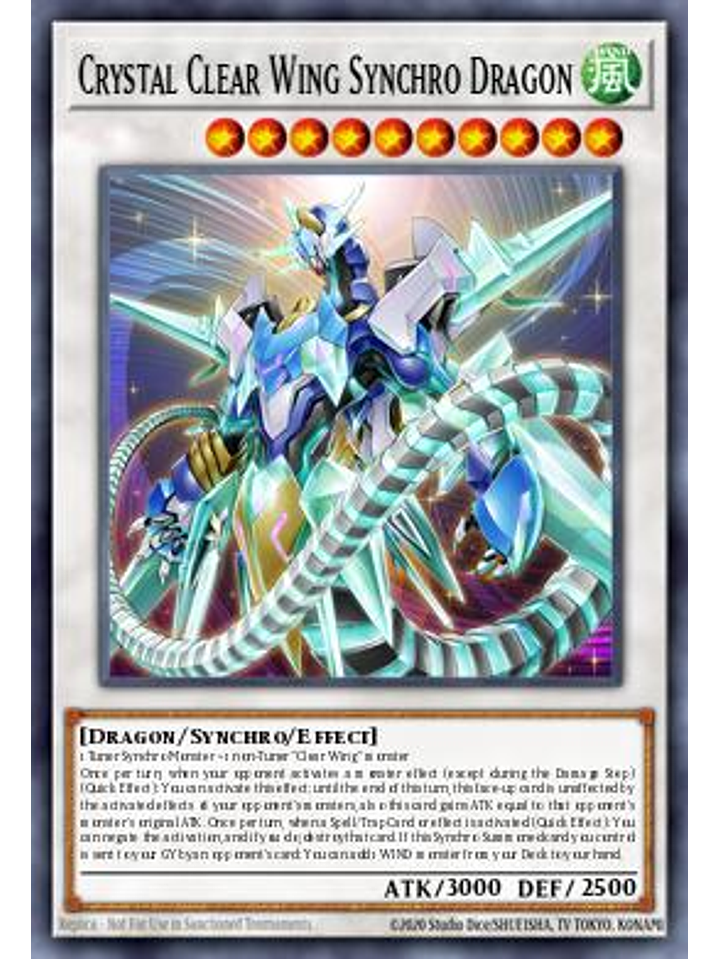 Crystal Clear Wing Synchro Dragon - MP25-EN276 - Ultra Rare 1st Edition 1