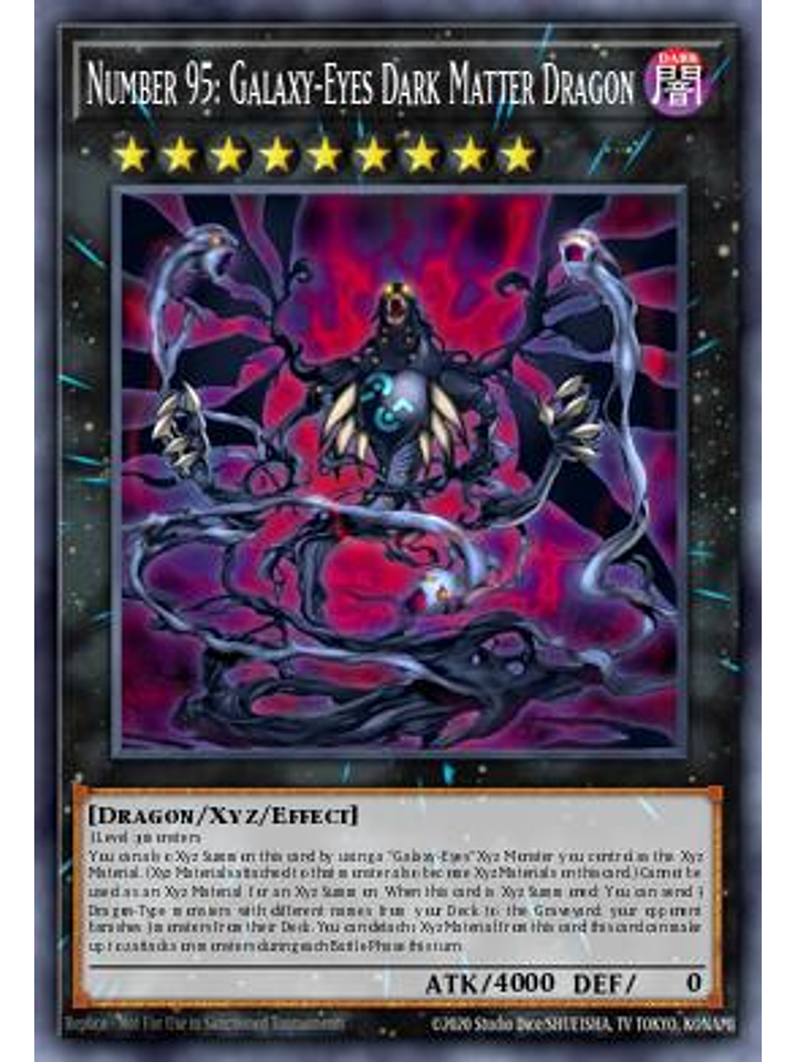 Number 95: Galaxy-Eyes Dark Matter Dragon - MP25-EN300 - Ultra Rare 1st Edition 1