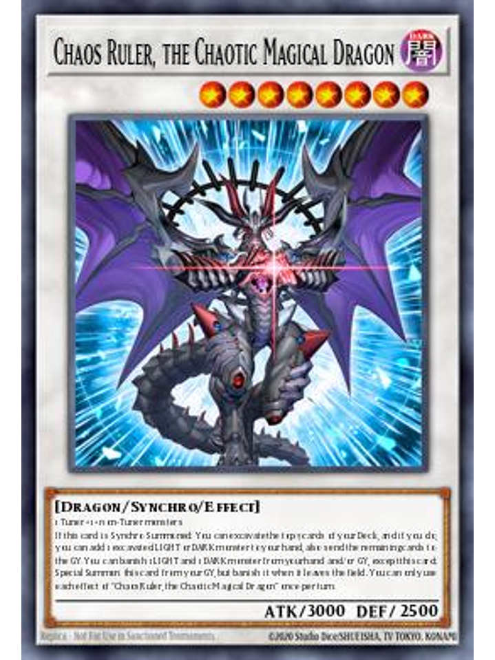 Chaos Ruler, the Chaotic Magical Dragon - MP25-EN150 - Prismatic Secret Rare 1st Edition 1