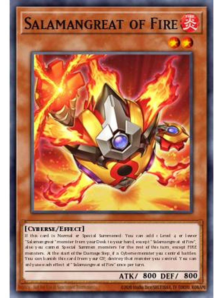 Salamangreat of Fire - MP25-EN144 - Prismatic Secret Rare 1st Edition 1