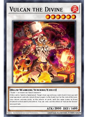 Vulcan the Divine - MP25-EN134 - Prismatic Secret Rare 1st Edition