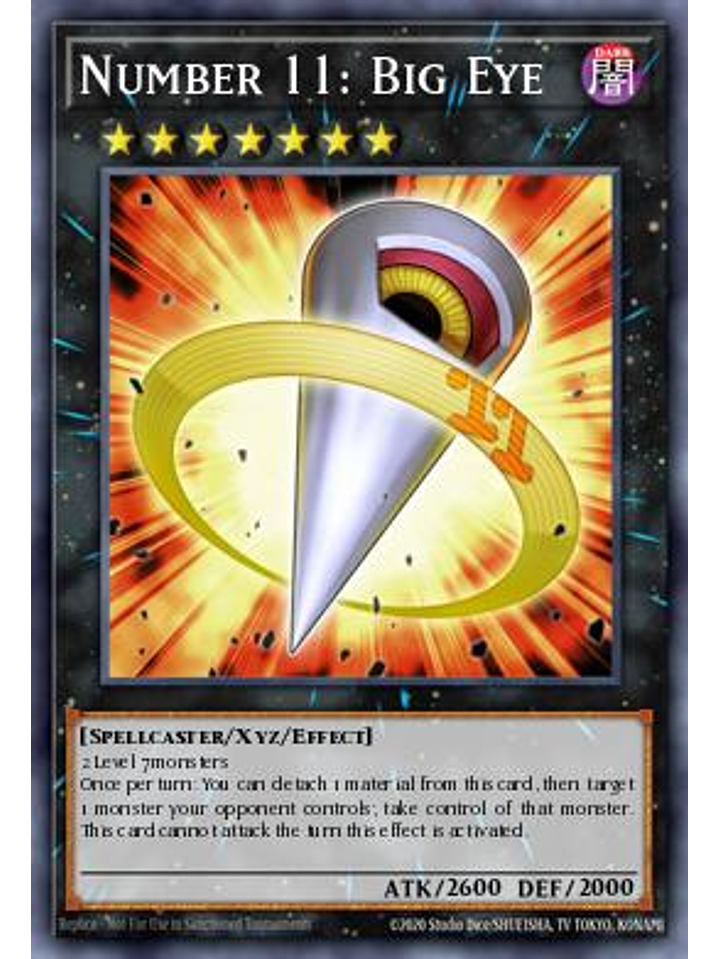 Number 11: Big Eye - MP25-EN133 - Prismatic Secret Rare 1st Edition 1