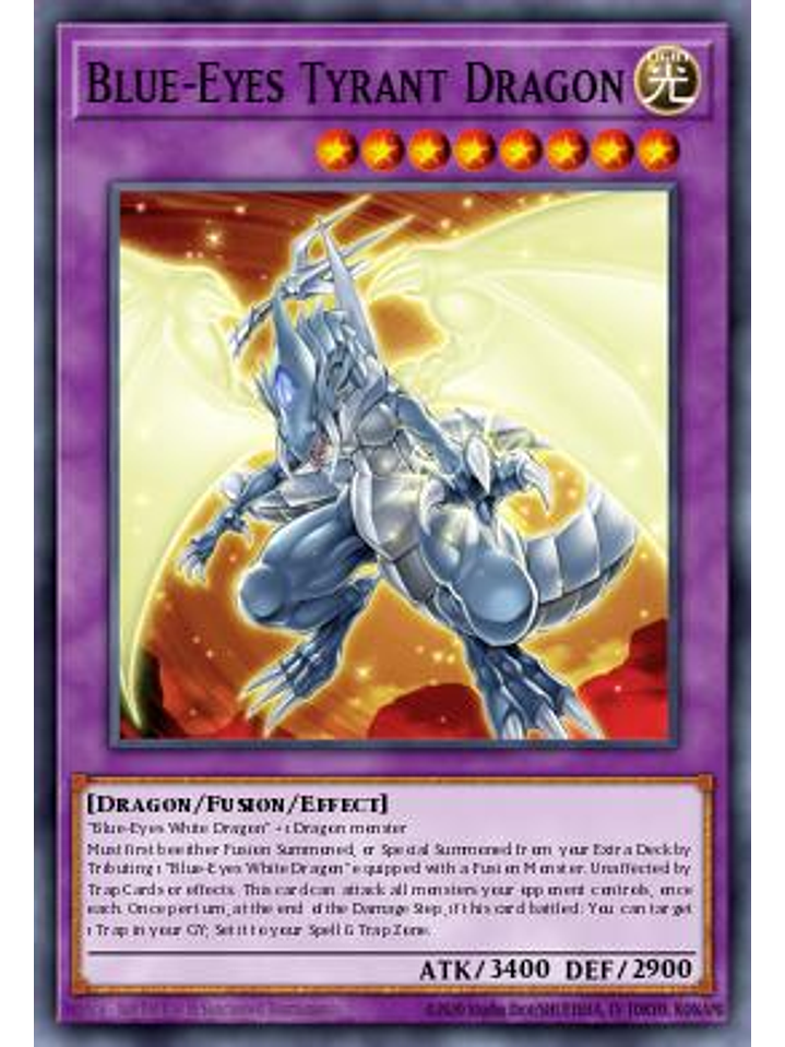 Blue-Eyes Tyrant Dragon - MP25-EN042 - Starlight Rare 1st Edition 1