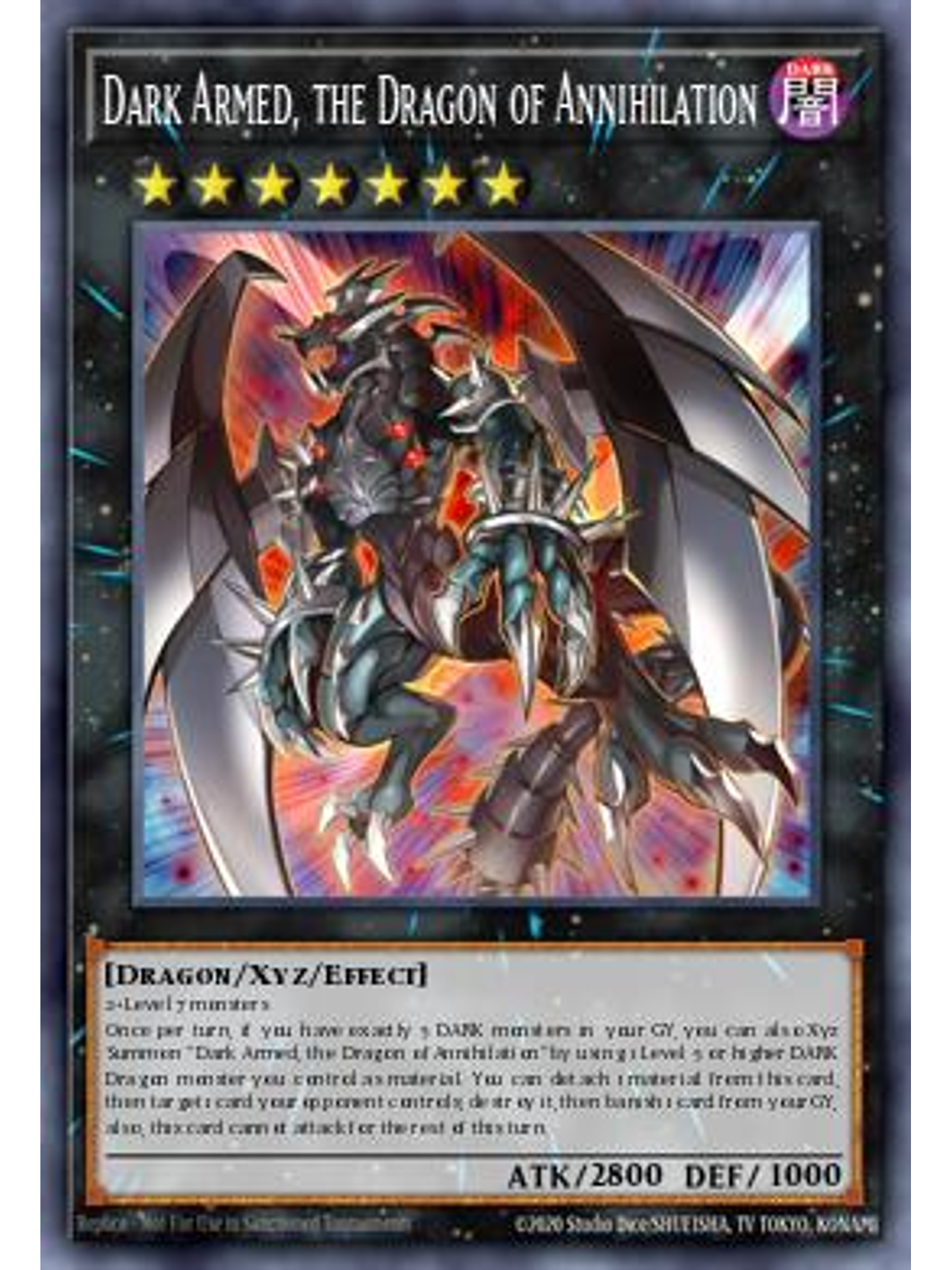 Dark Armed, the Dragon of Annihilation - MP25-EN036 - Starlight Rare 1st Edition 1