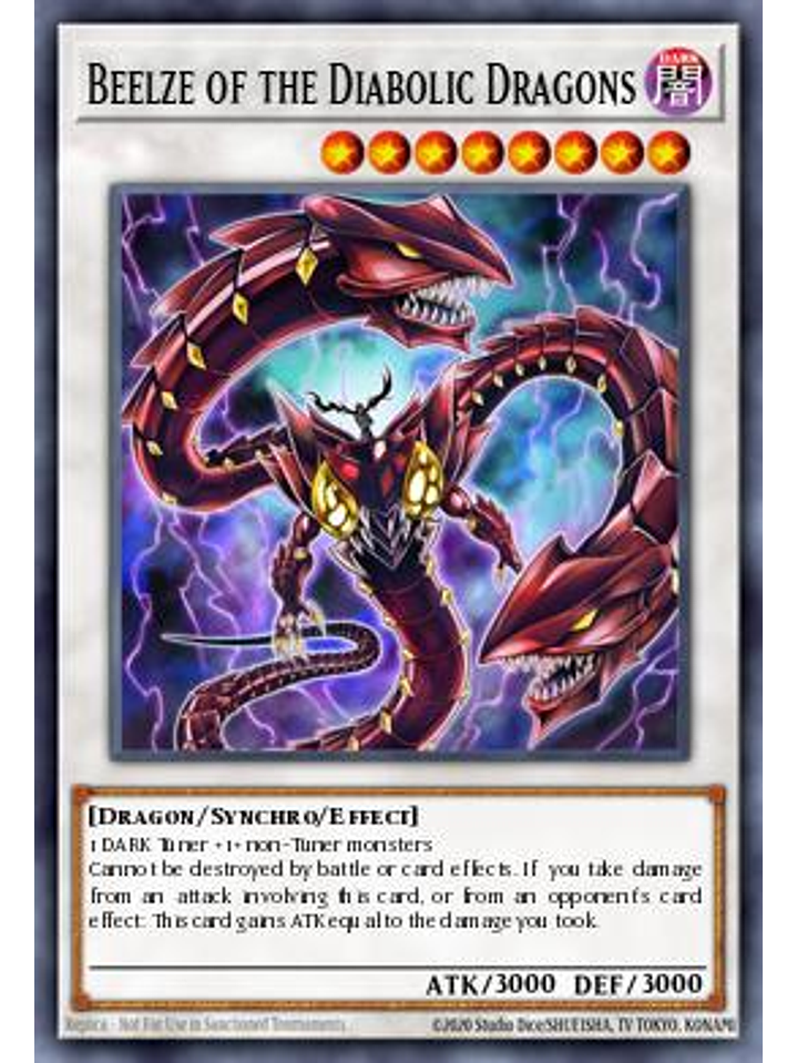 Beelze of the Diabolic Dragons - MP25-EN023 - Starlight Rare 1st Edition 1