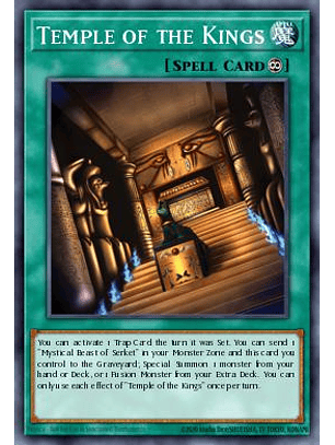 Temple of the Kings - MP25-EN017 - Starlight Rare 1st Edition