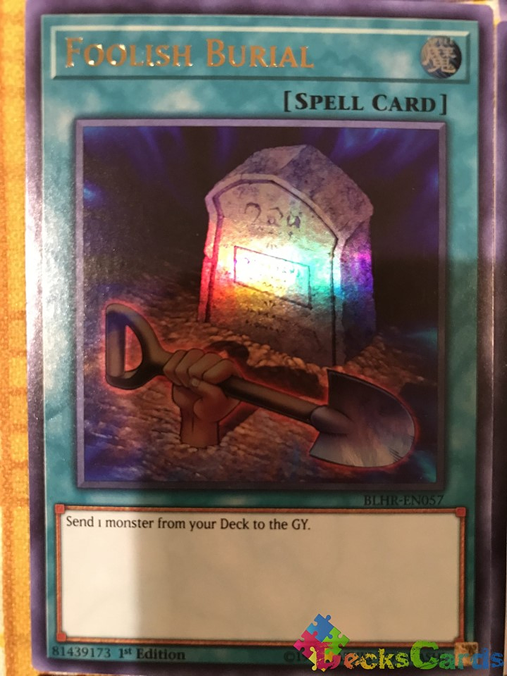 Foolish Burial - BLHR-EN057 - Ultra Rare 1st Edition 1